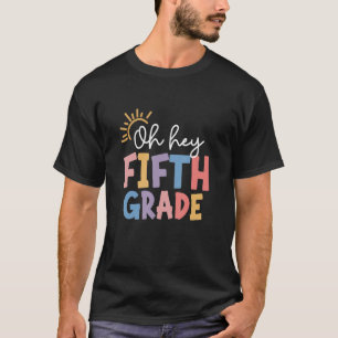 Camiseta Ei, Professor de 5 Grau Quinto, Esquadrão De Volta