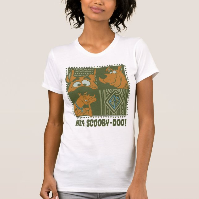 Camiseta Ei Scooby-Doo Tribal Square Graphic (Frente)