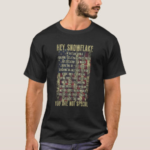Camiseta Ei Snowflake no mundo real que você não tem