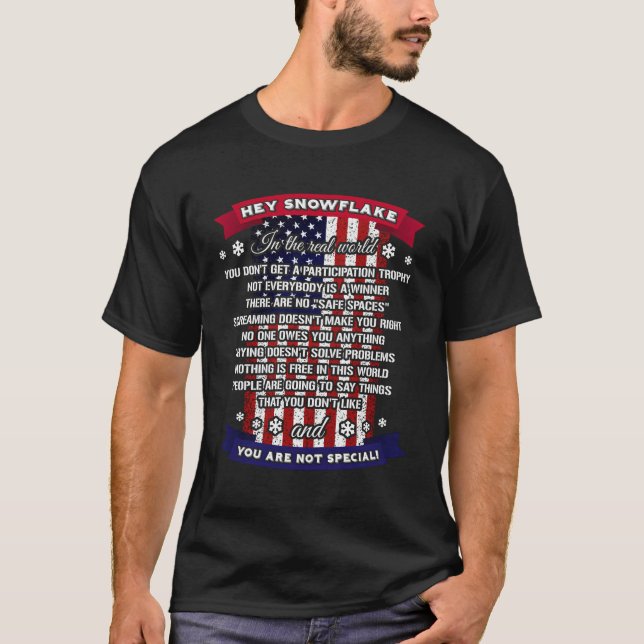 Camiseta Ei Snowflake, Pai do Exército Orgulhoso (Frente)
