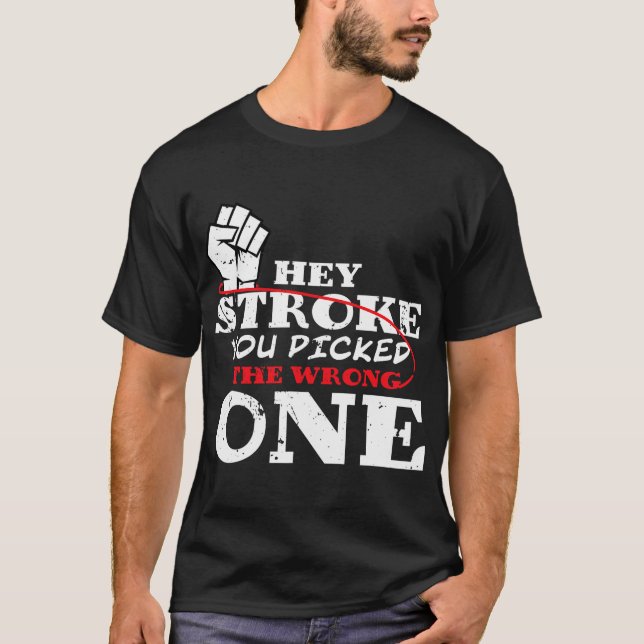 Camiseta Ei Stroke, Você Pegou O Traço Errado. (Frente)
