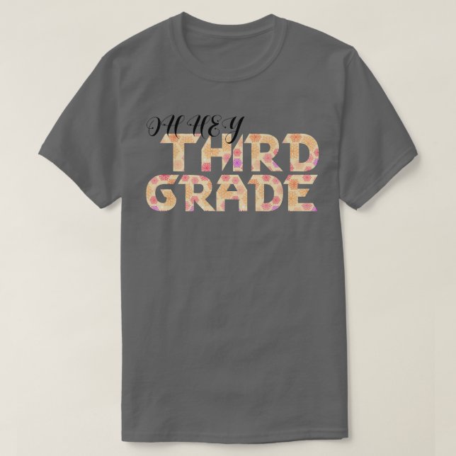 Camiseta Ei, Terceiro Ano De Volta À Escola Para Professore (Frente do Design)