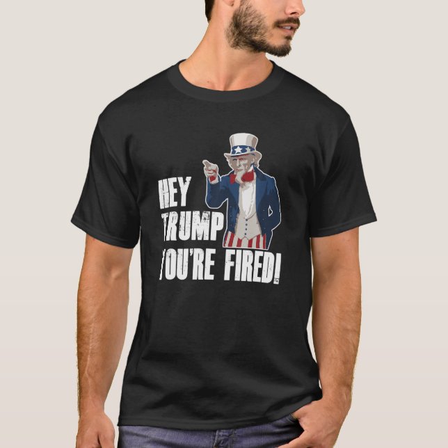 Camiseta Ei Trump Você é o tio Sam Anti Trump Politi (Frente)