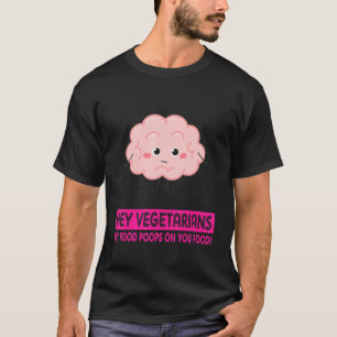 Camiseta Ei Vegetarianos Vintage Engraçado Citação