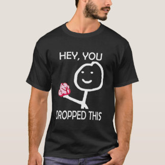 Camiseta Ei, você derrubou esse Stickman engraçado com cére