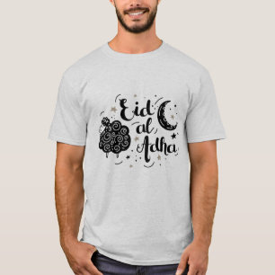 Camiseta eid adha mubarak para todos os muçulmanos do mund