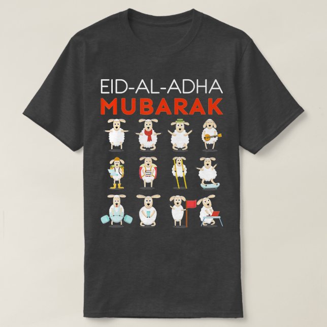 Camiseta Eid Al Adha Eid Mubarak Feliz Eid Day Muslim (1) (Frente do Design)