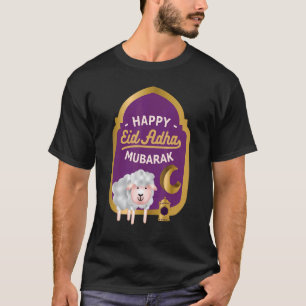 Camiseta Eid Al Adha Eid Mubarak Feliz Muçulmano no Dia do 