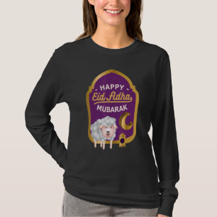 Camiseta Eid Al Adha Eid Mubarak Feliz Muçulmano no Dia do 