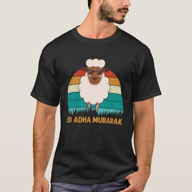 Camiseta Eid Al Adha Eid Mubarak Happy Eid Day Muslim (Frente)