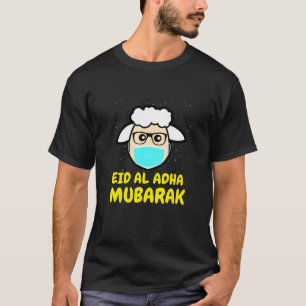Camiseta Eid Al-Adha Eid Mubarak Máscara Ovina Dia do Eid C