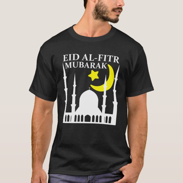 Camiseta Eid Al Fitr Mubarak 2023 Happy Eid For Muslim Eid  (Frente)