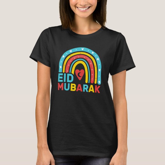 Camiseta Eid Al Fitr Mubarak Eid Al Adha Happy Ramadan Kari (Frente)