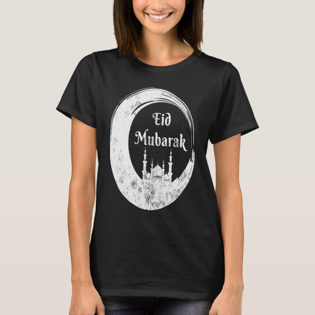 Camiseta Eid Alfitr Mubarak Kareem Karim Celebration mosque (Frente)