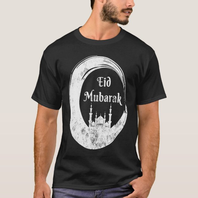 Camiseta Eid Alfitr Mubarak Kareem Karim Celebration mosque (Frente)