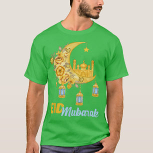Camiseta Eid Mubarak Eid Al Fitr Feriados Islâmicos Ha