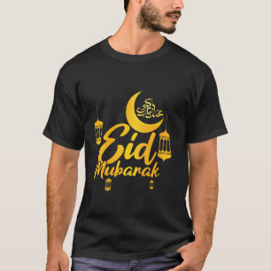 Camiseta Eid Mubarak Islâmico Muçulmano Ramadan Kareem Eid 