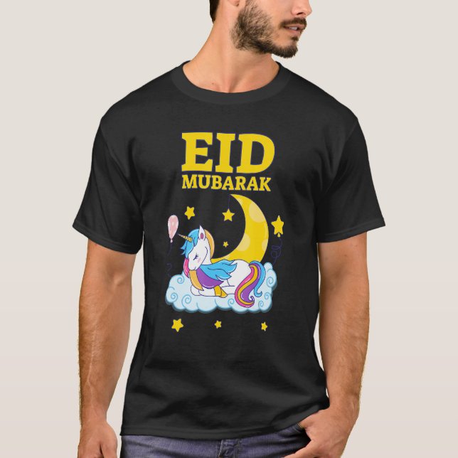 Camiseta Eid Mubarak Present for kids Mom Girls Eid Mubarak (Frente)