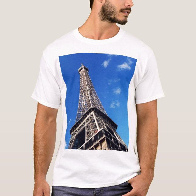 Camiseta Eiffel Tower Paris Europe Viagem (Frente)
