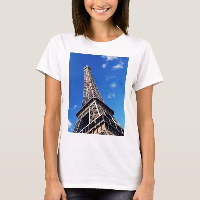Camiseta Eiffel Tower Paris Europe Viagem (Frente)