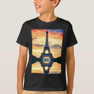 Camiseta Eiffel Tower Paris Evening European Viagem