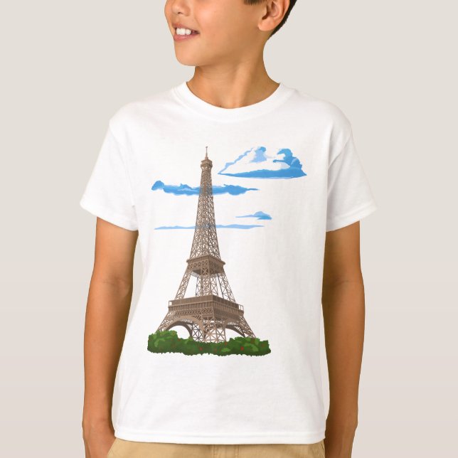 Camiseta Eiffel Tower Paris França (Frente)