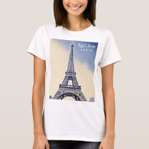 Camiseta Eiffel Tower Paris França Landmark