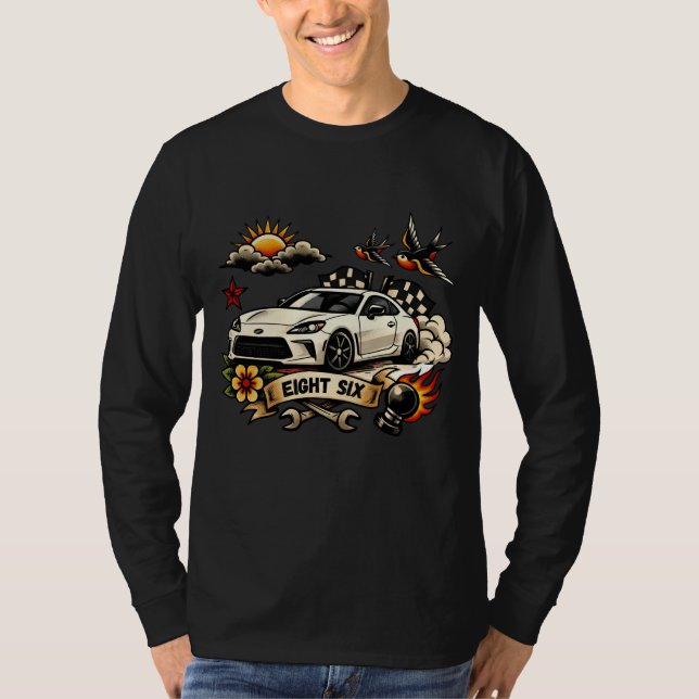 Camiseta Eight Six Manga Longa – House of Hachi (Frente)