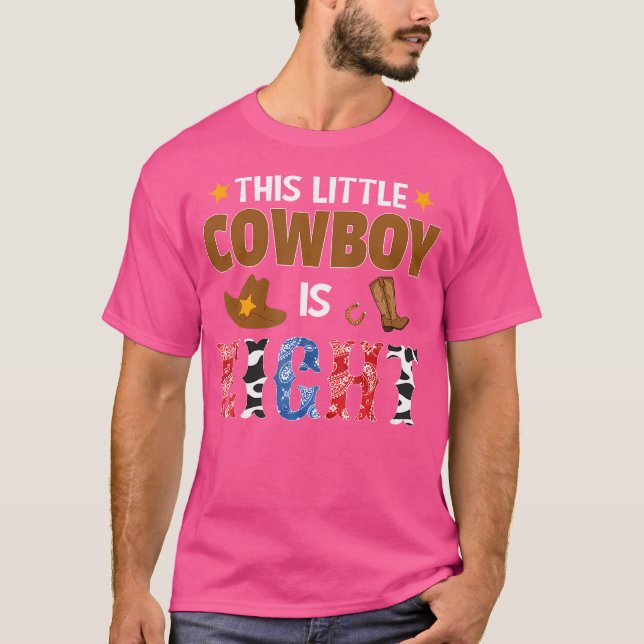 Camiseta Eight Year Old Cowboy 8Th Birthday Party Western R (Frente)