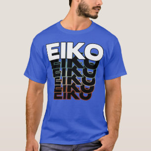 Camiseta Eiko Divertido Retro Antigo Pôr do Sol Eiko 80s 90