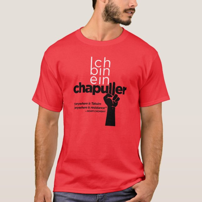 Camiseta Ein Chapuller da caixa de Ich (está em toda parte (Frente)
