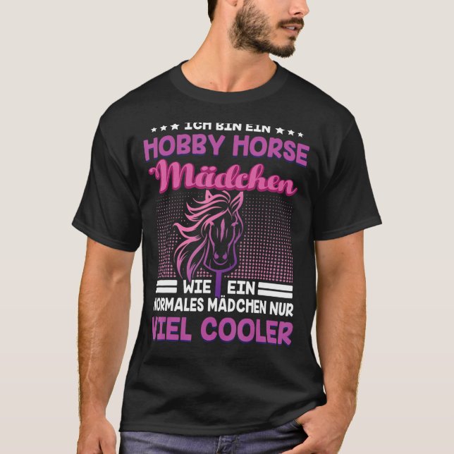 Camiseta Ein Hobby Horse Girl Hobby Hobby caixa (Frente)