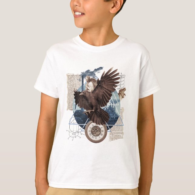 Camiseta Eine schöne Collage mit Adler        (Frente)