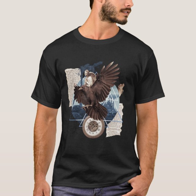 Camiseta Eine schöne Collage mit Adler  (Frente)