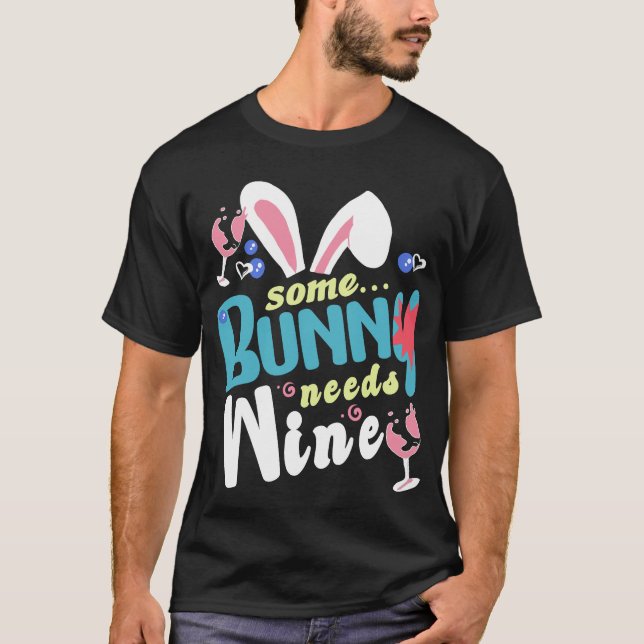 Camiseta einige hasen brauchen wein (Frente)