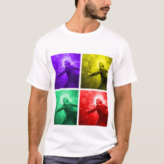 Camiseta Einstein Tennis Pop Art – Four Color Panel Shirt
