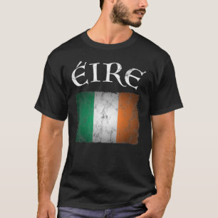 Camiseta Eire Ireland Flag I Irish Dia de São Patrício Idea