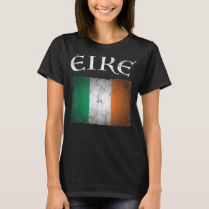 Camiseta Eire Ireland Flag I Irish Dia de São Patrício Idea