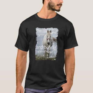 Camiseta Eis Um Cavalo Branco Fé Cristã Em Jesus Cristo