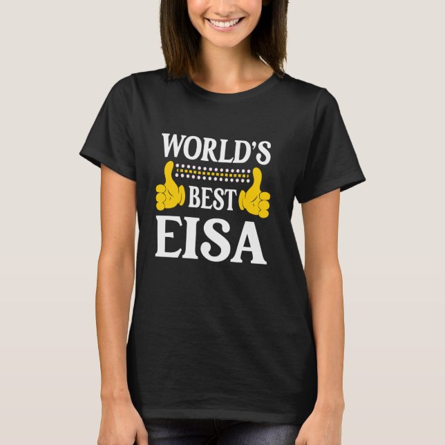 Camiseta Eisa Personal Name Enny First Name Melhor E do Mun (Frente)