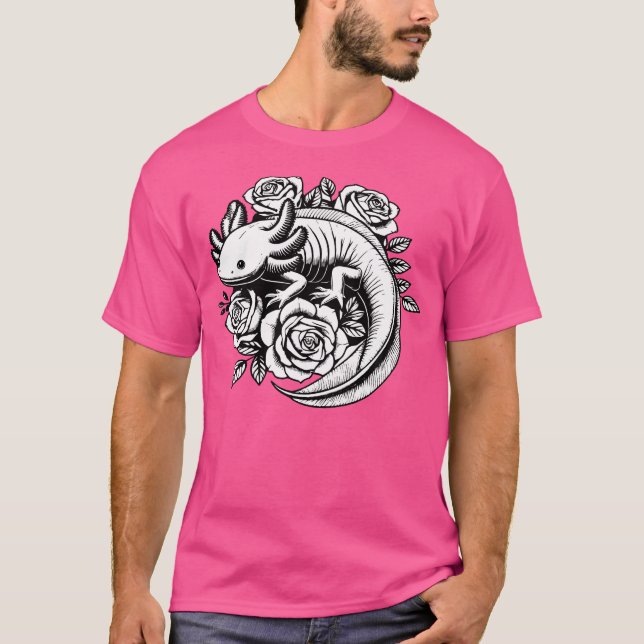 Camiseta Eixo Gótico Com Flores, Pedra Legal (Frente)
