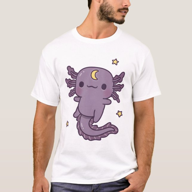 Camiseta Eixo Preto Cinto Com Símbolo Da Lua Crescente (Frente)