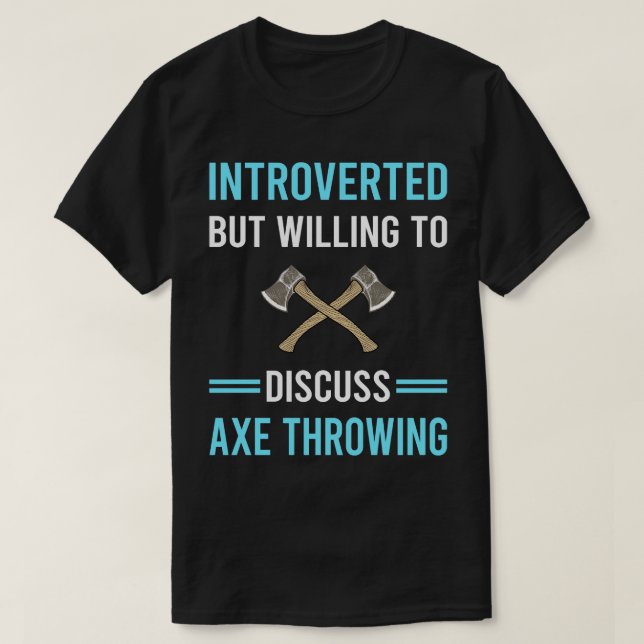 Camiseta Eixos de Ax Throwing Introduzidos (Frente do Design)