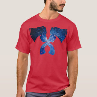 Camiseta Eixos de Guerra Celestial Eixos Azuis Profundos pa
