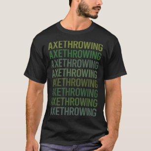 Camiseta Eixos de Lançamento de Texto Verde Ax