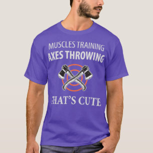 Camiseta Eixos de treino de músculos que jogam isso fofo