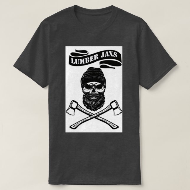 Camiseta Eixos LumberJaxs Lançando o crânio (Frente do Design)
