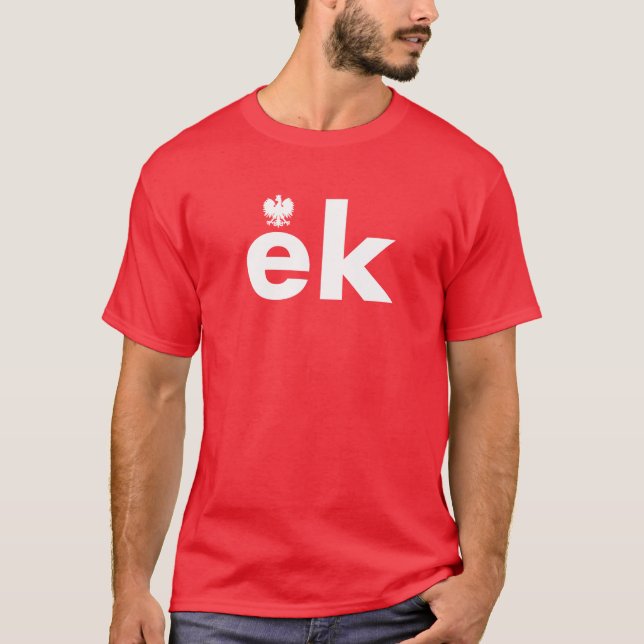 Camiseta EK Tshirt do Sobrenome polonês (Frente)