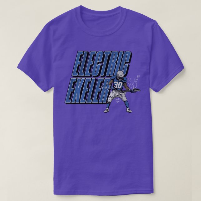 Camiseta Ekeler elétrico (Frente do Design)