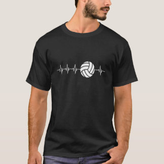 Camiseta Ekg de Voleibol de Pulsação